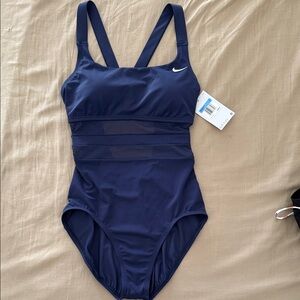 Nike Dark Blue One-Piece Swimsuit